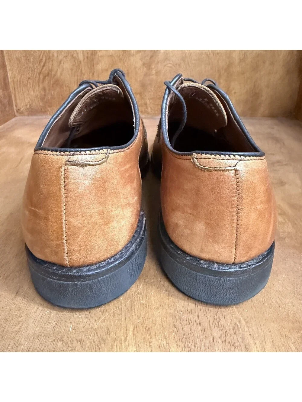 Allen Edmonds Malone Shoes Mens 11 D Brown Leather Split Toe Casual Derby USA